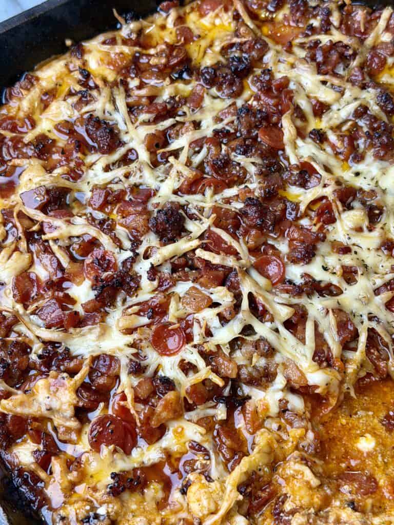 Hot Honey Smoked Pizza Dip.