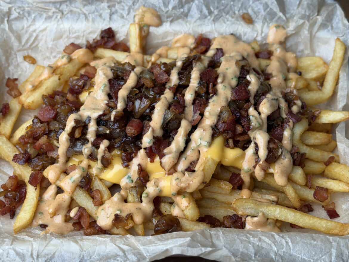 Animal Style Fries with Bacon Animal Style Fries with Bacon.
