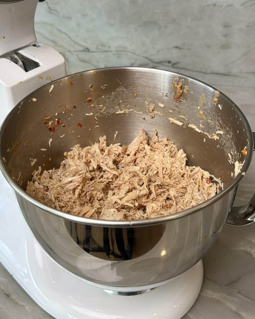 Shredded chicken.