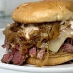 Chopped Pastrami Sandwich.