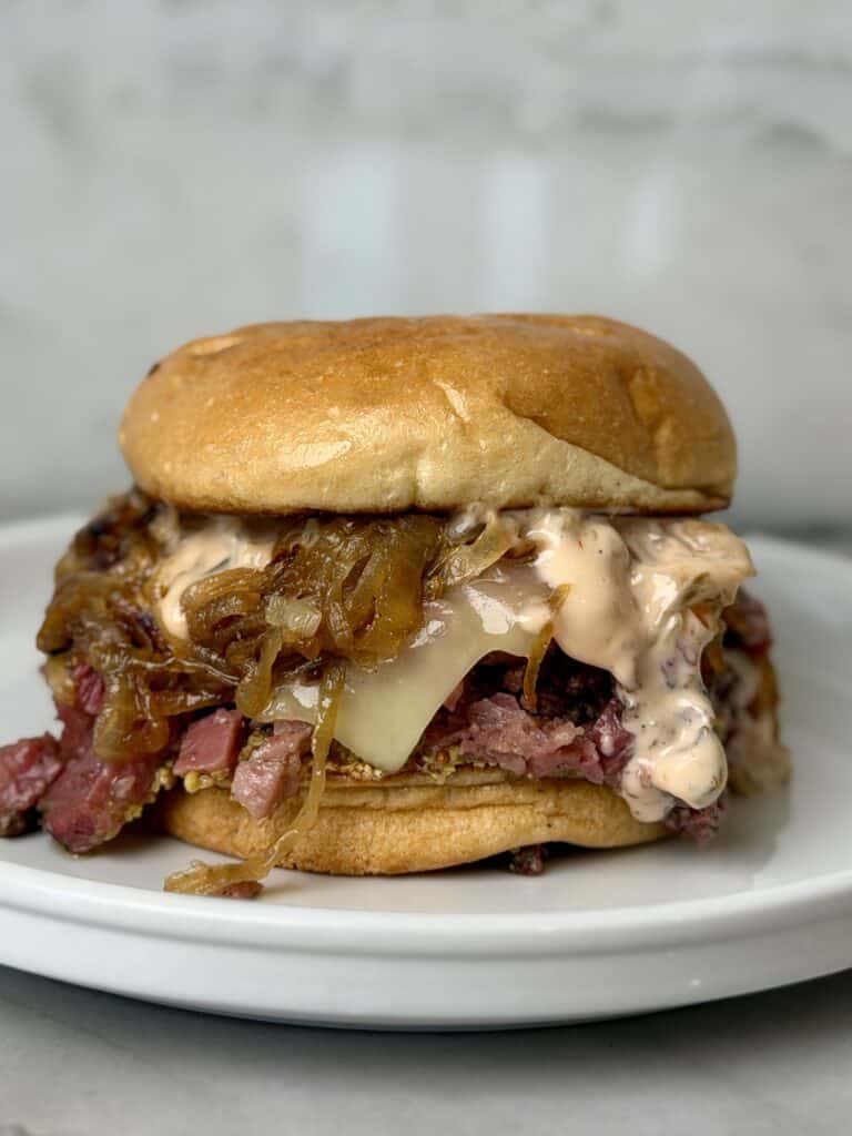 Chopped Pastrami Sandwich.