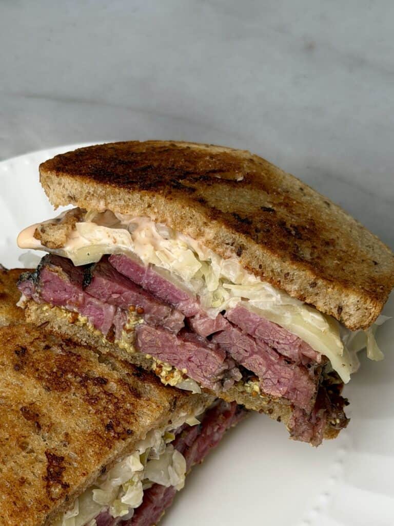 Smoked Reuben Sandwich.
