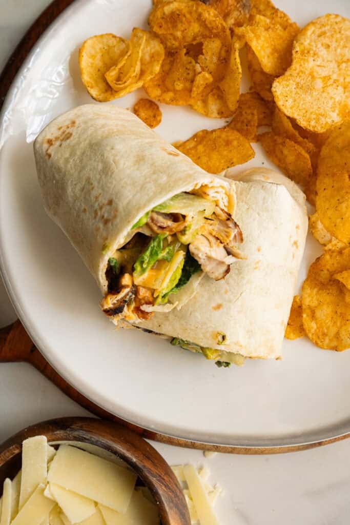 Grilled Chicken Caesar Wrap.