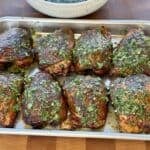 Smoked Chimichurri Chicken Thighs