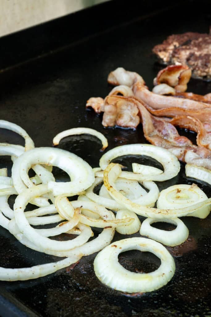 Cook Bacon and onions.