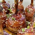 Smoked Chili Sesame Chicken Lollipops.