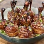 Smoked Chili Sesame Chicken Lollipops.