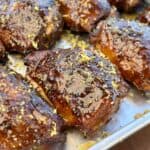 Smoked Lemon Pepper Chicken Thighs.