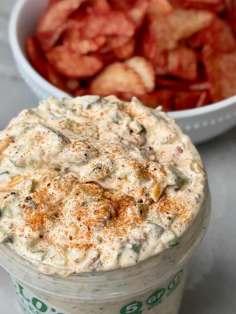 Viral Pickle Dip.