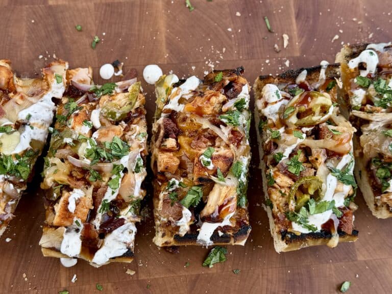 BBQ Chicken French Bread Pizza.