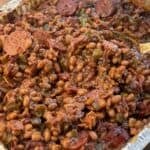 Smoked Spicy Baked Beans.