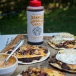 Smashburger Taco Recipe with Bachans Sauce.