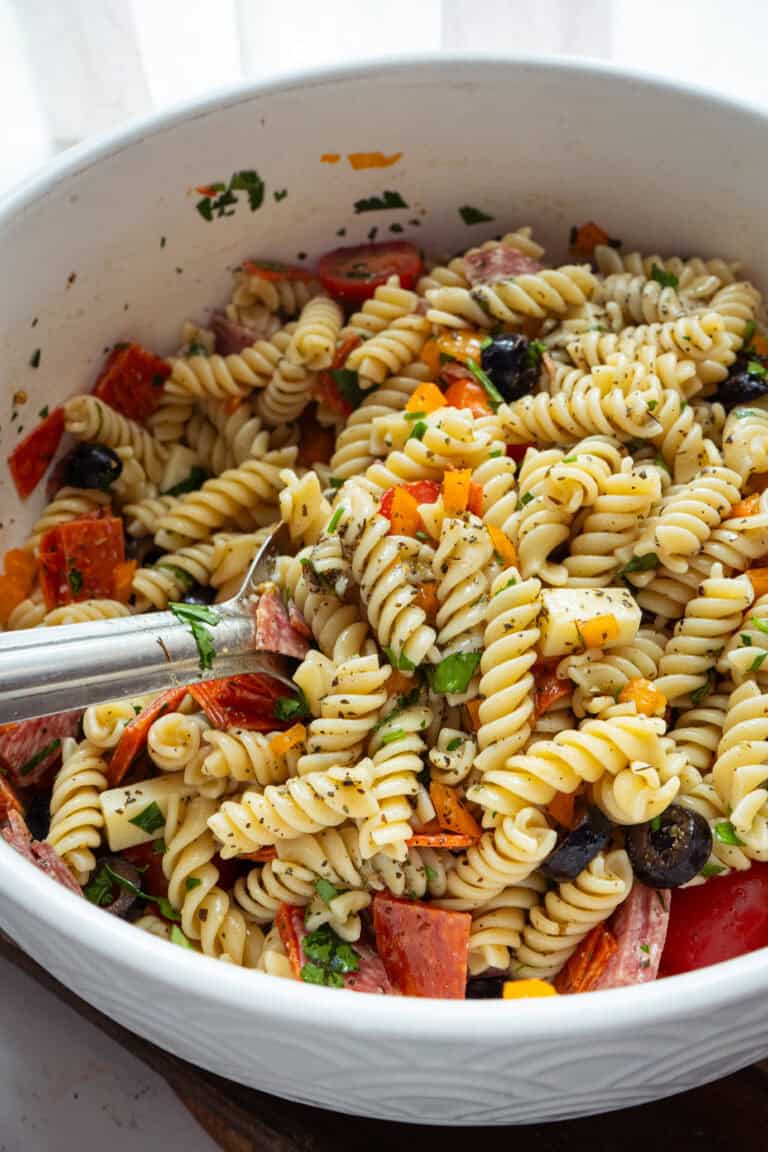 Italian Pasta Salad finished.