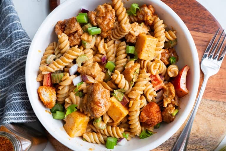 Nashville Hot Chicken Pasta Salad.