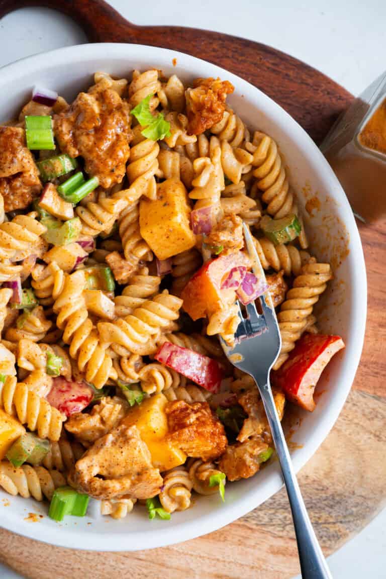 Nashville Hot Chicken Pasta Salad.