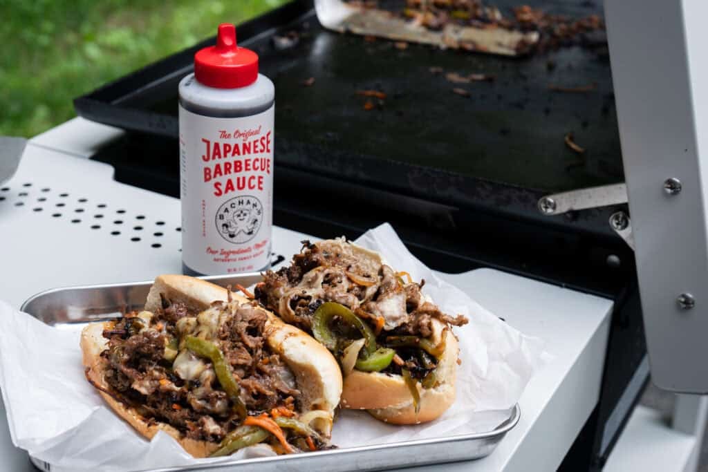Serve Japanese Style Cheesesteak Recipe.