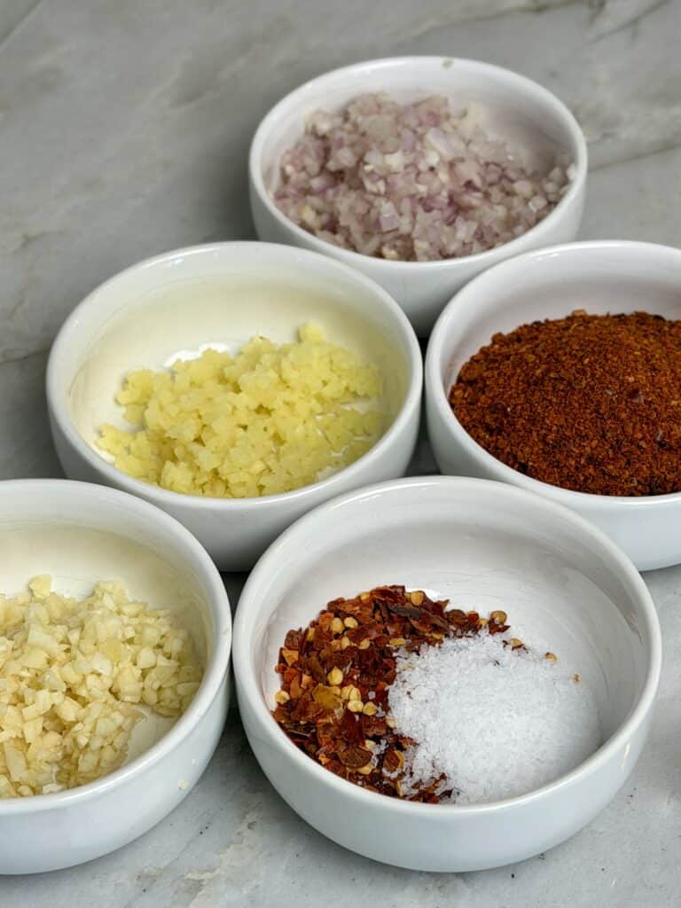 Chili Garlic Ingredients.