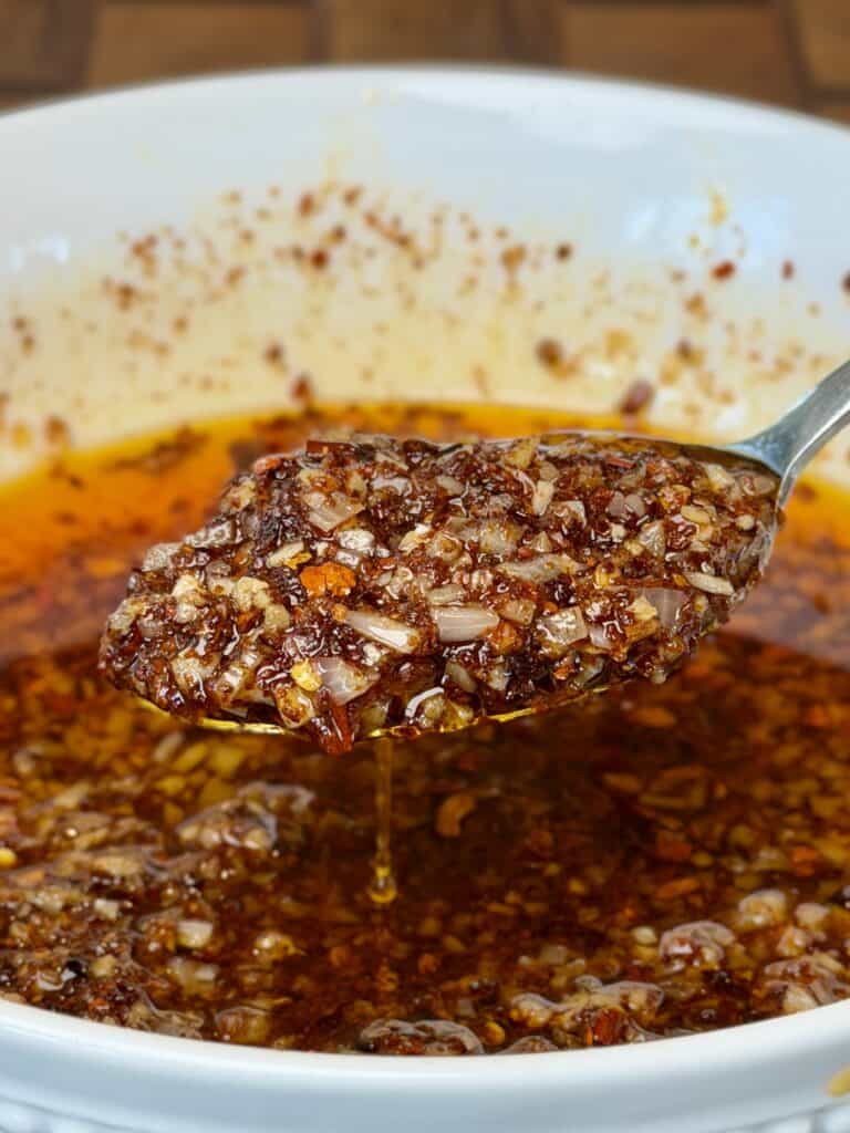 Added heated avocado oil to ingredients.