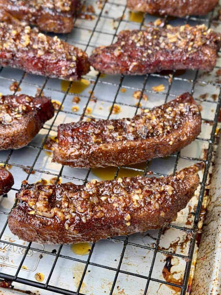 Air fried Pork Belly.