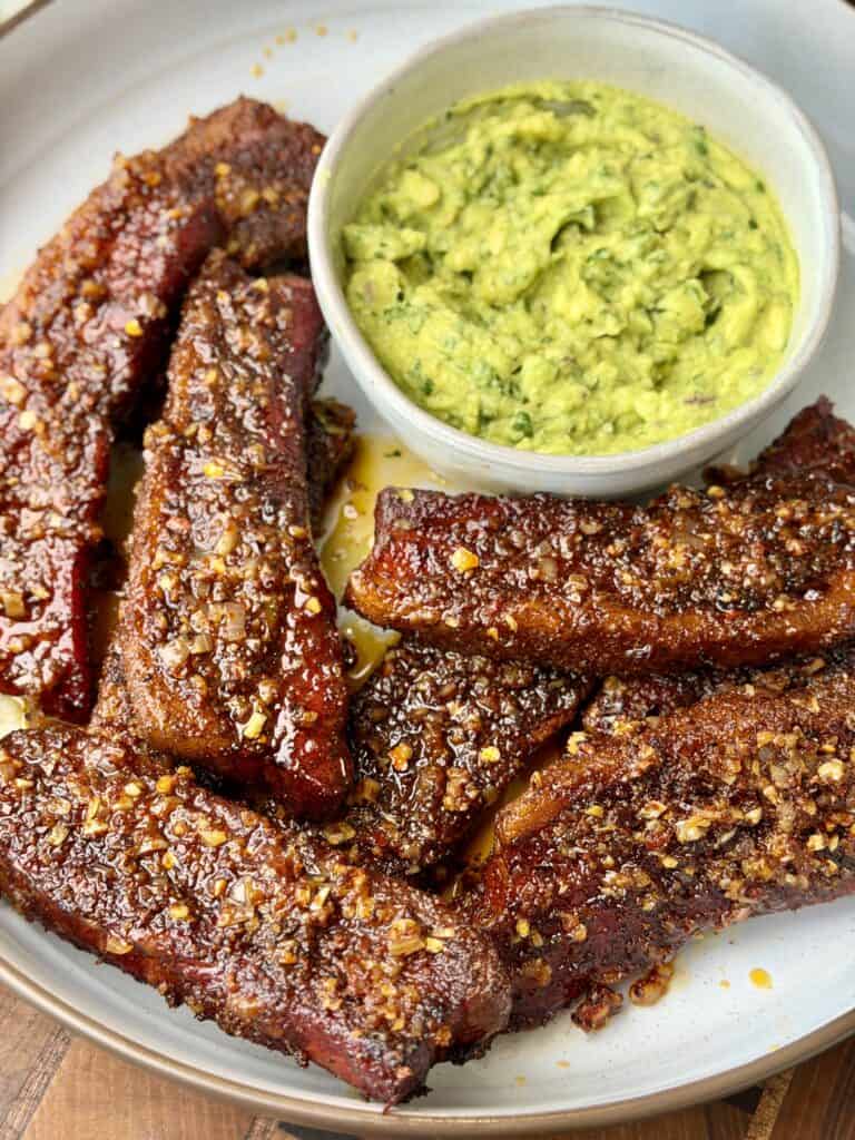 Chili Garlic Pork Belly.
