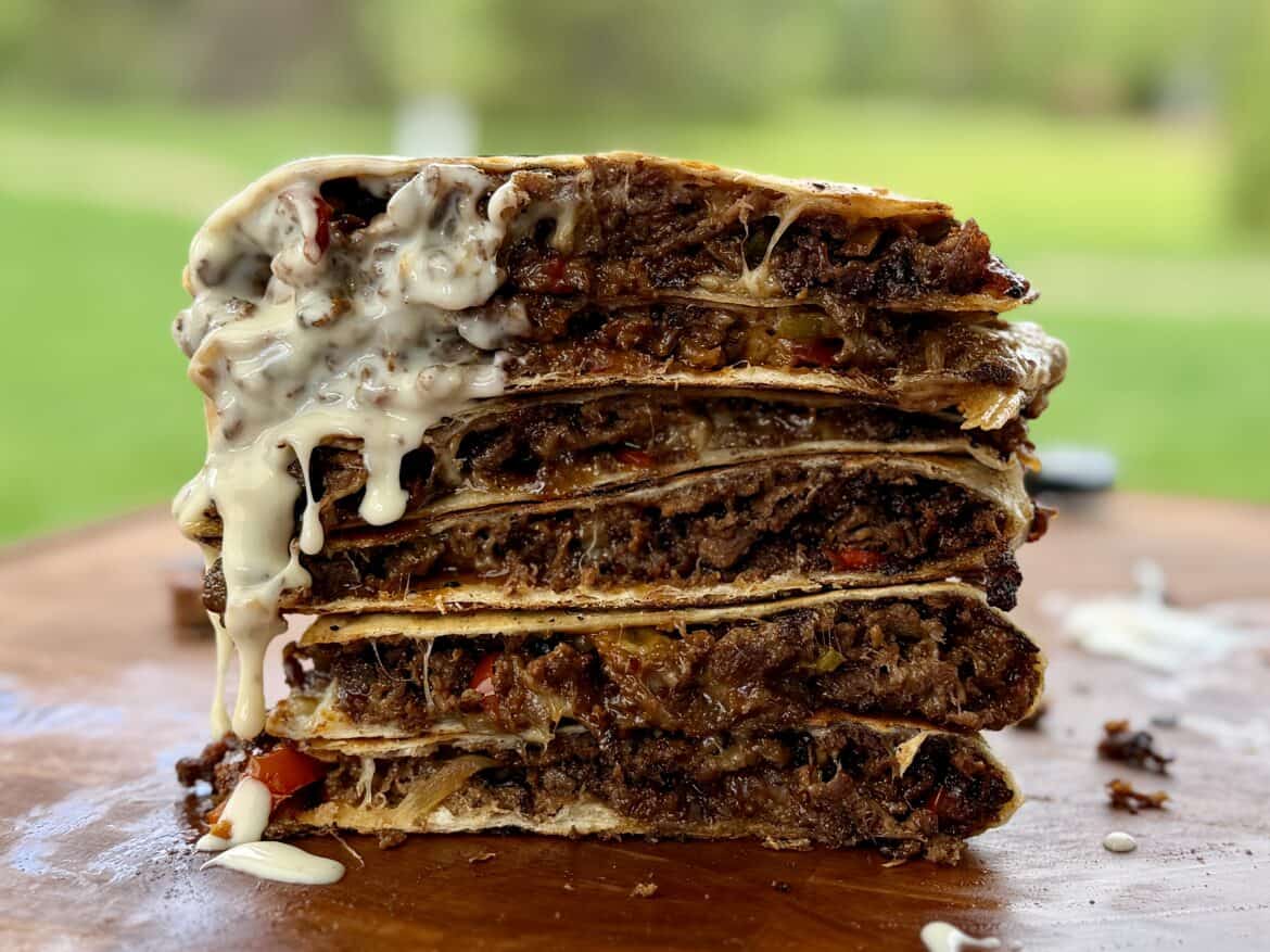 Cheesesteak Quesadillas Cheesesteak Quesadillas.