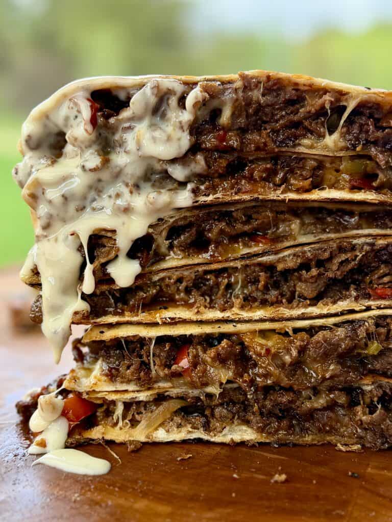 Cheesesteak Quesadillas.