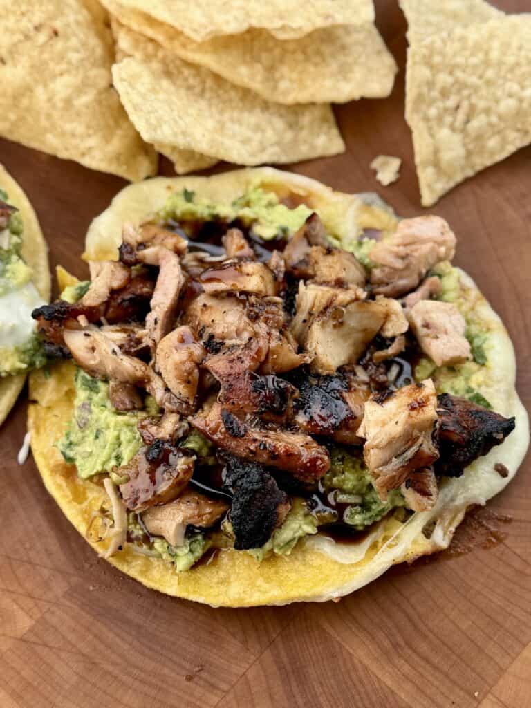 Grilled Chicken and Guac Tacos.