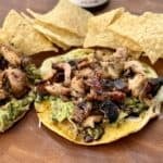 Grilled Chicken and Guac Tacos.