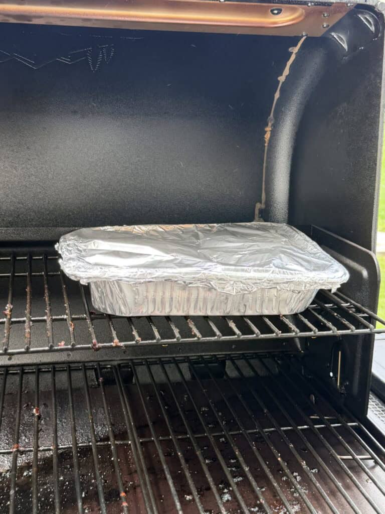 Cover pan with Pork Belly.