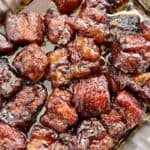 Peach Bourbon Pork Belly.