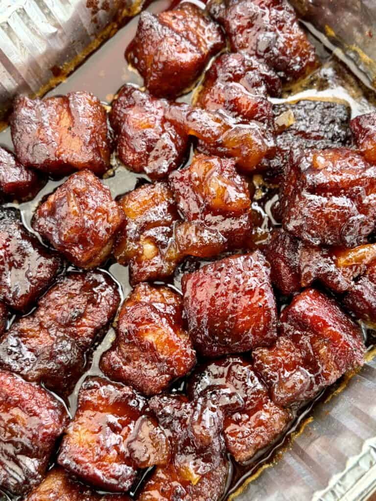 Peach Bourbon Pork Belly.