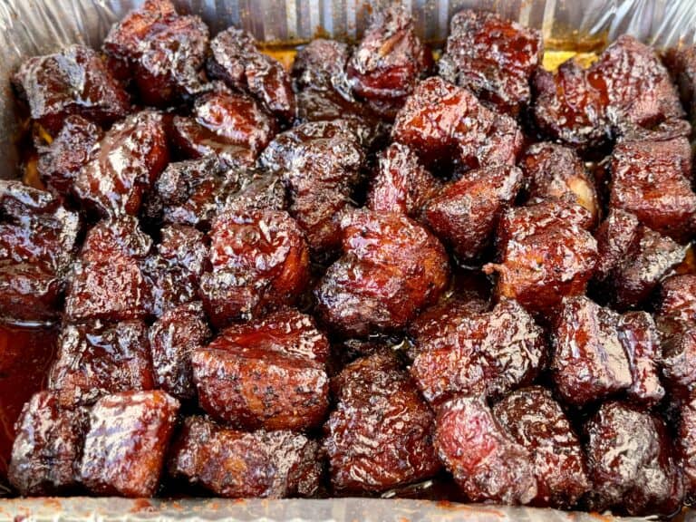 Maple Bourbon Pork Belly Burnt Ends Maple Bourbon Pork Belly.