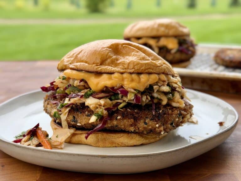 Asian Style Chicken Burger.