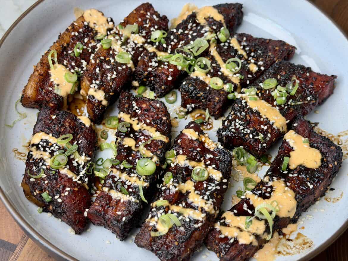 Asian Style Smoked Pork Belly Asian Style Smoked Pork Belly.