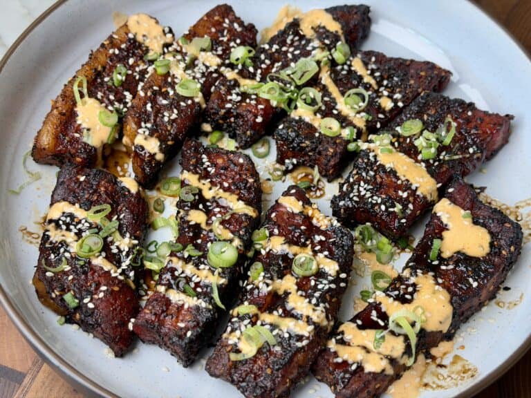 Asian Style Smoked Pork Belly.