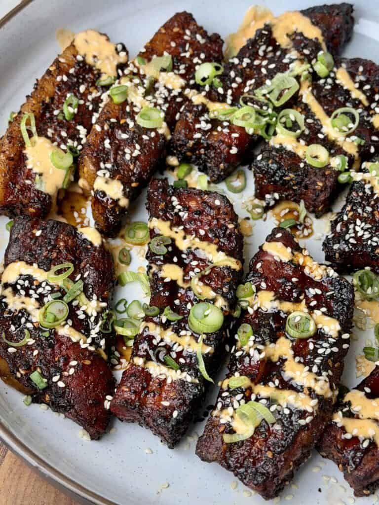 Asian Style Smoked Pork Belly.