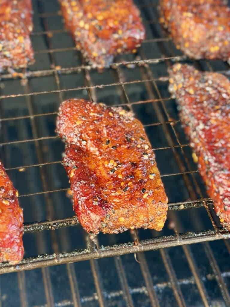 Pork Loin Smoking on Smoker.