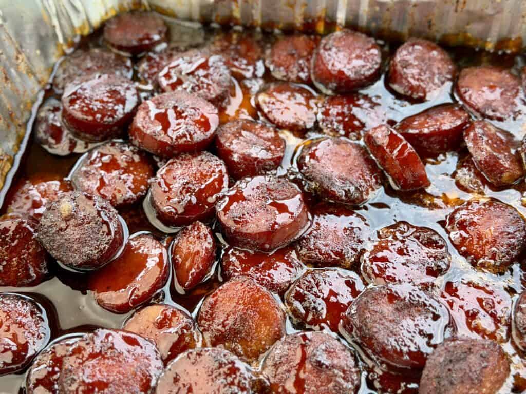 BBQ Smoked Sausage Bites.