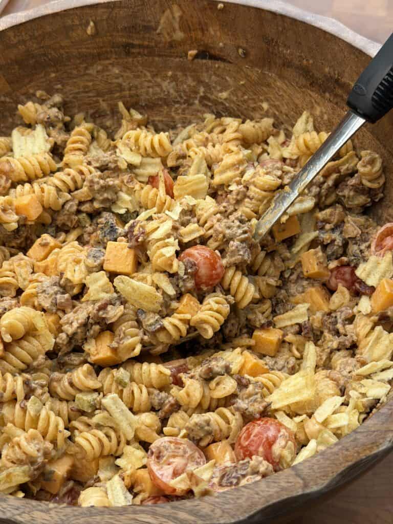 Bacon Cheeseburger Pasta Salad.