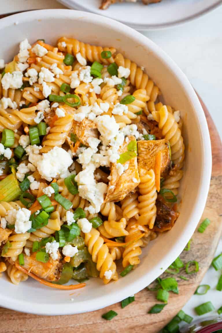 Buffalo Chicken Pasta Salad.