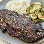 Grilled Flanken Beef Short Ribs.