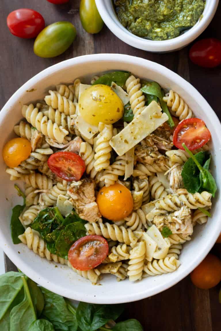 Pesto Chicken Pasta Salad.
