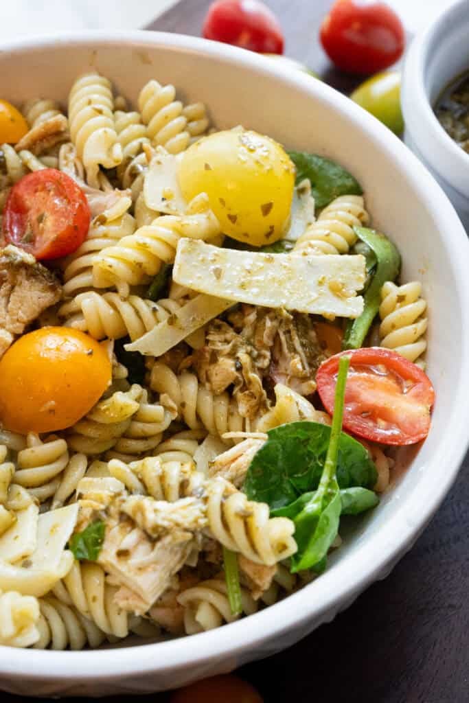 Pesto Chicken Pasta Salad.
