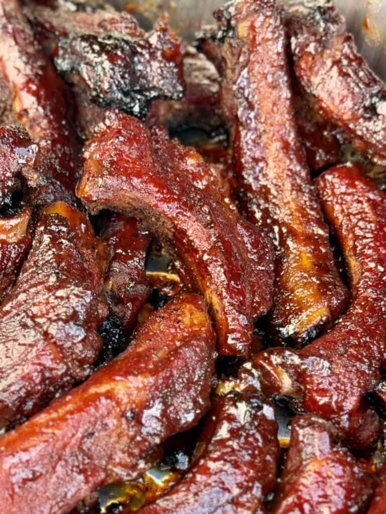 Smoked BBQ Party Ribs.