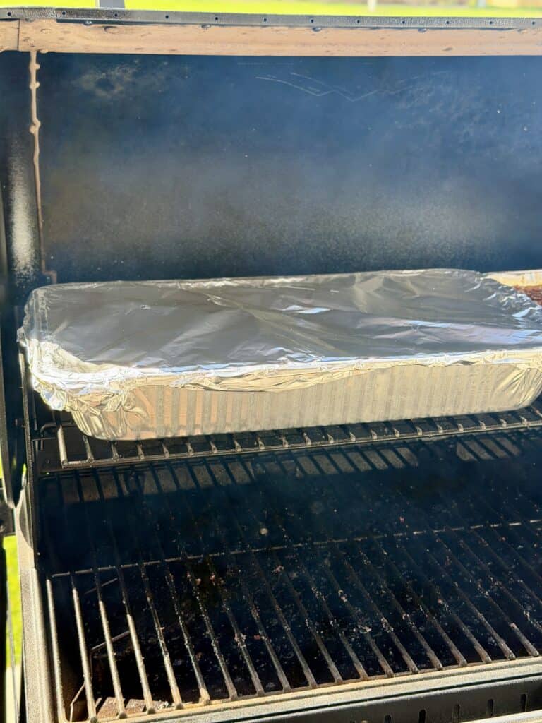 Foiled Ribs on Smoker.