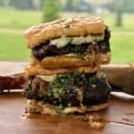 Smoked Beef Rib Sandwich Chimichurri.