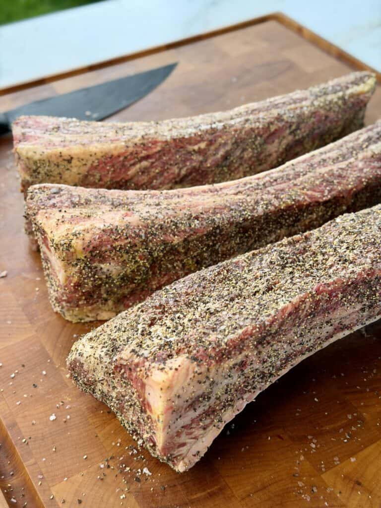 Seasoned Beef Rib Pieces.