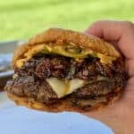Bacon Jam Croissant Burger.