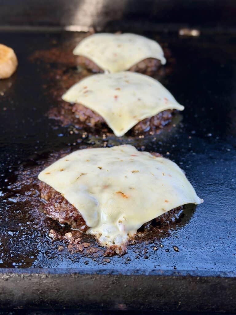 Pepper Jack Cheese on Burgers.
