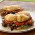 Cheesesteak Croissant Sandwich.